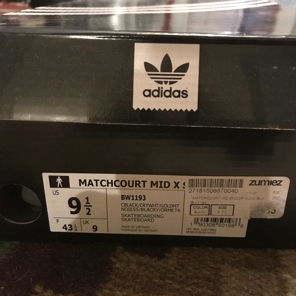 Adidas Matchcourt Mid Snoop Gonz Faded Black - Picture 2 of 6